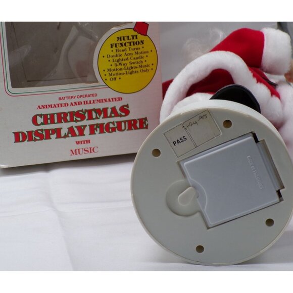 1994 Telco Motionettes Animated & Illuminated Santa Claus Figure Music 13" WORKS - Picture 4 of 11